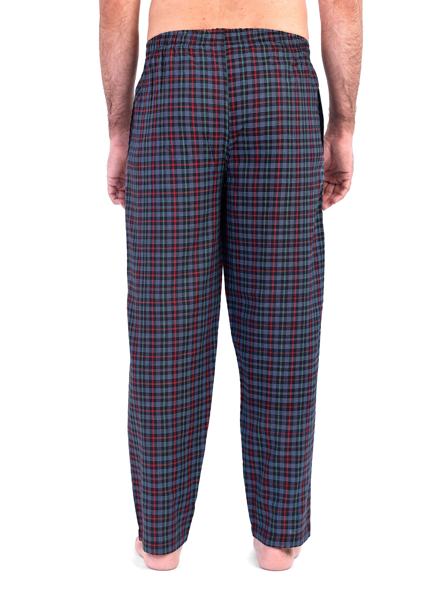 Mens red and online green plaid pajama pants